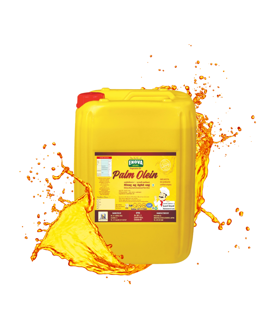oil can splashing